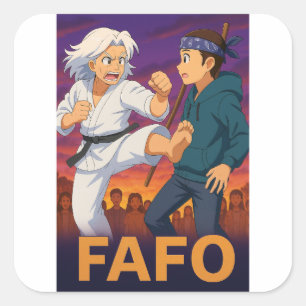 FAFO Fearless Older Woman–Bold Kick Sticker