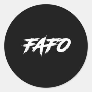 Fafo Find Out Classic Round Sticker
