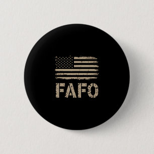 Fafo Flag 6 Cm Round Badge