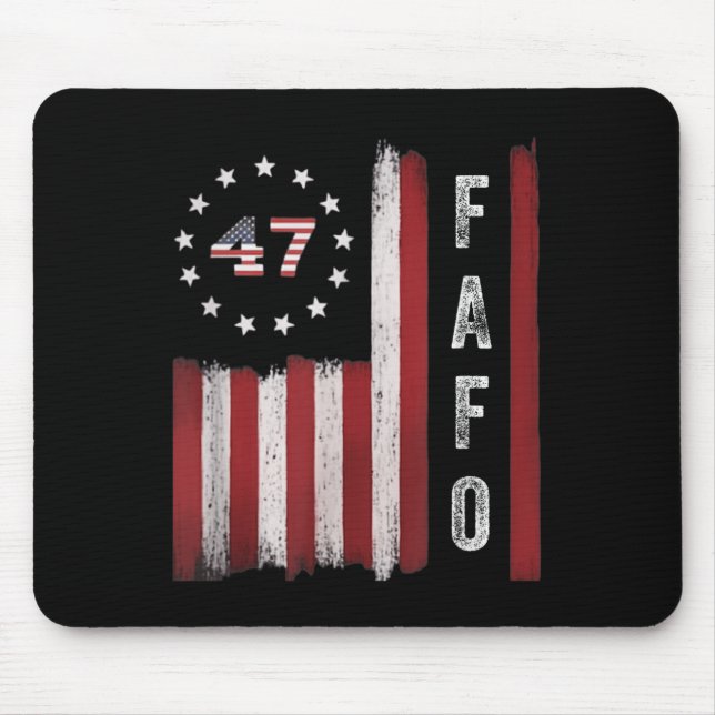 Fafo Flag Trump Funny  Mouse Pad (Front)