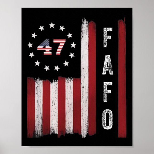 Fafo Flag Trump Funny  Poster (Front)
