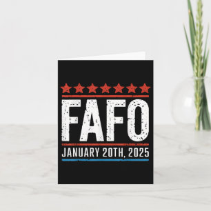 Fafo January 20, 2025 Us Presidential Inauguration Card