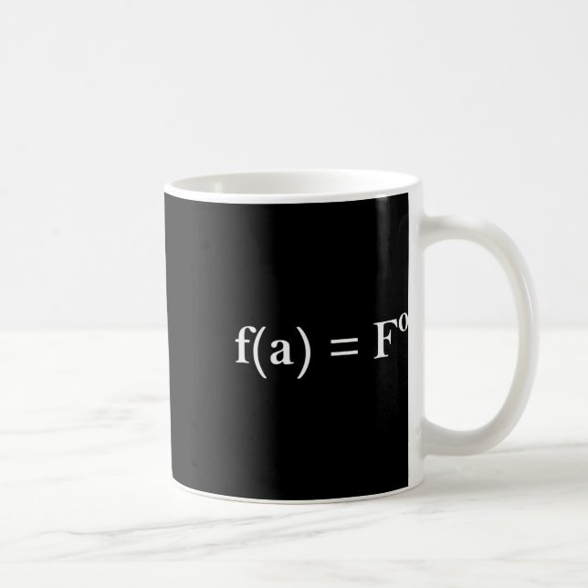 Fafo Math Equation Funny Novelty Math Teacher Nerd Coffee Mug (Right)