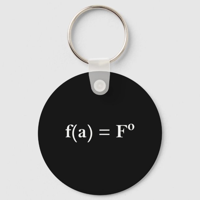 Fafo Math Equation Funny Novelty Math Teacher Nerd Key Ring (Front)