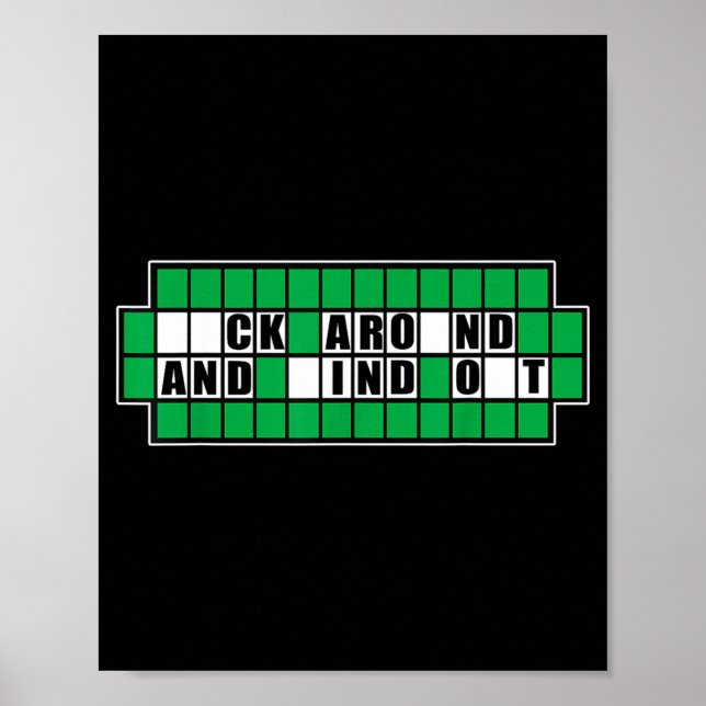 Fafo Solve Puzzle Around Find Illustration Poster (Front)