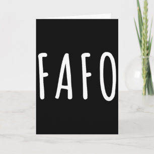 Fafo Trump, Donald Trump Fafo Card