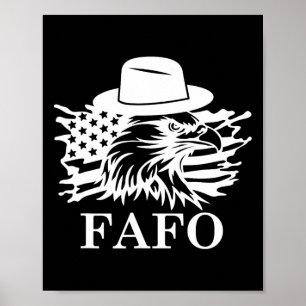 Fafo Trump Us Flag  Poster