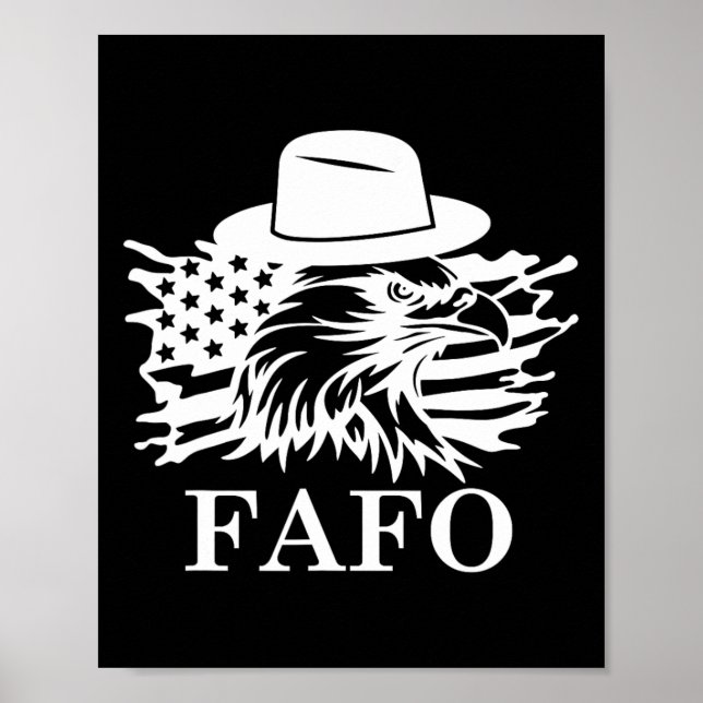 Fafo Trump Us Flag  Poster (Front)