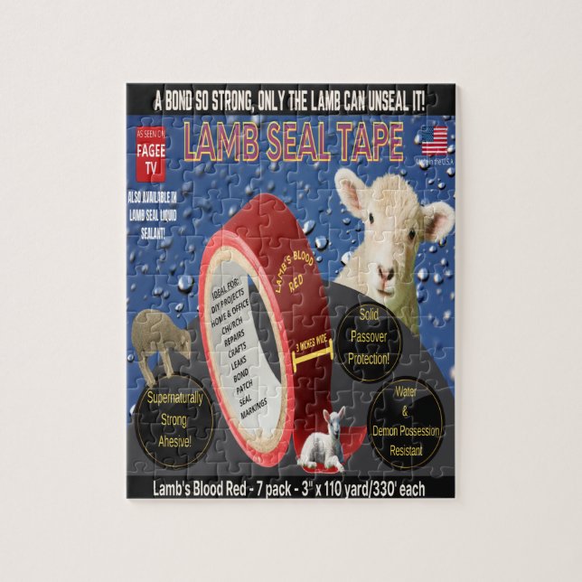 Fagee Lamb Seal Tape Puzzle (Vertical)
