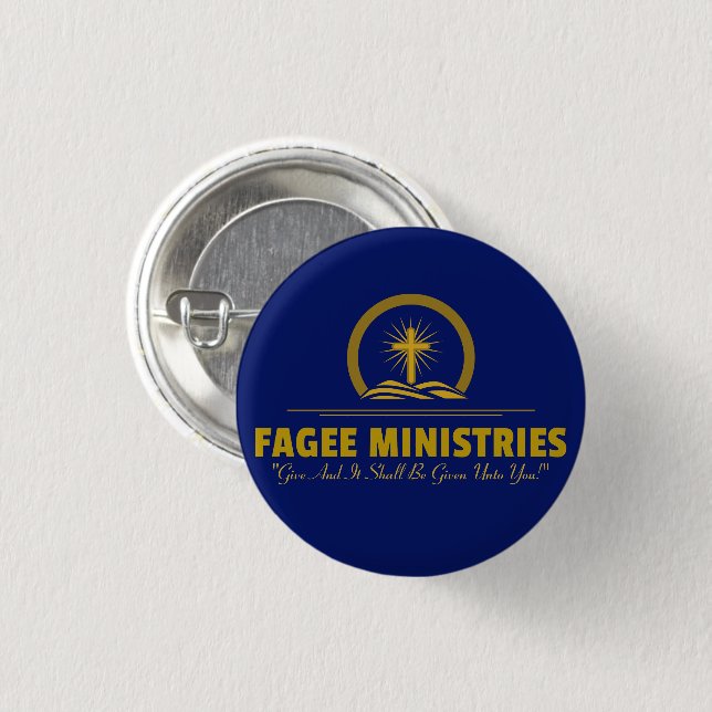 Fagee Ministries Logo Button (Front & Back)