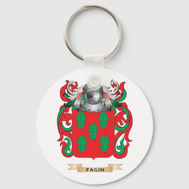 Fagin Coat of Arms Key Ring (Front)