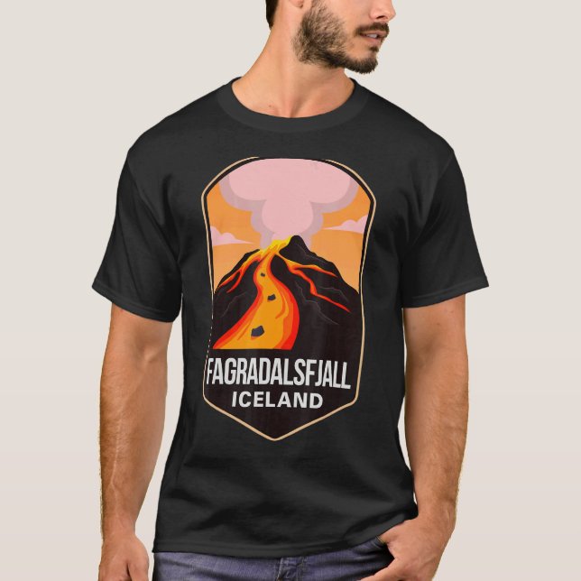 Fagradalsfjall 2022 Mountain Volcano Erupted Icela T-Shirt (Front)