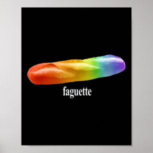 Faguette Hot Dog Funny For Men Women Poster