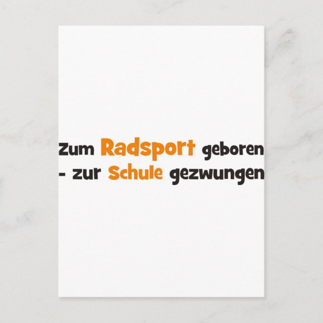 Fahrrad Postcard (Front)