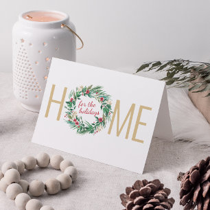 FaiHome for the Holidays Wreath Photo Card