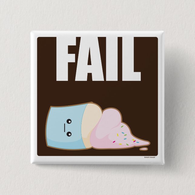 Fail 15 Cm Square Badge (Front)