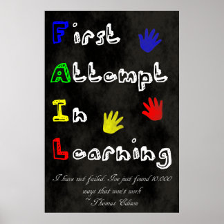 FAIL - First Attempt In Learning Poster