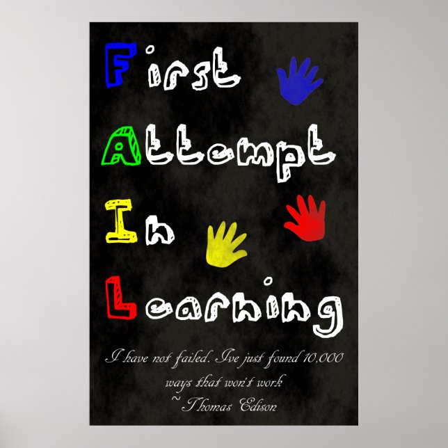 FAIL - First Attempt In Learning Poster (Front)