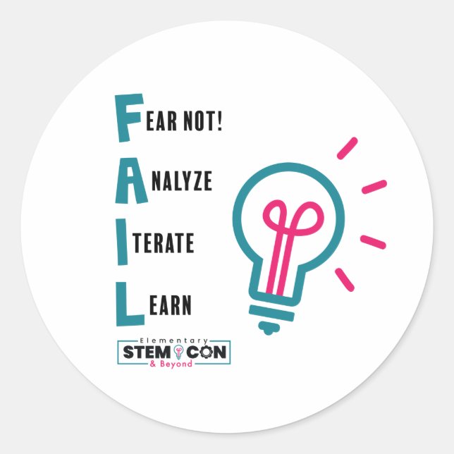 FAIL Round Sticker (Front)