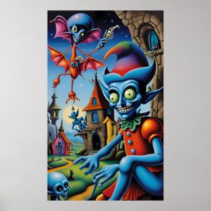 Failed Sobriety Test in Shroomville - Ken Gauge Ar Poster