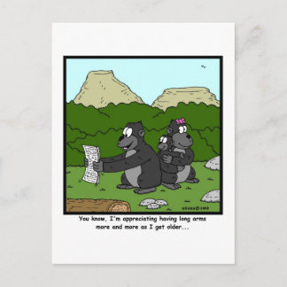 Failing Eyesight: Gorilla Cartoon Postcard