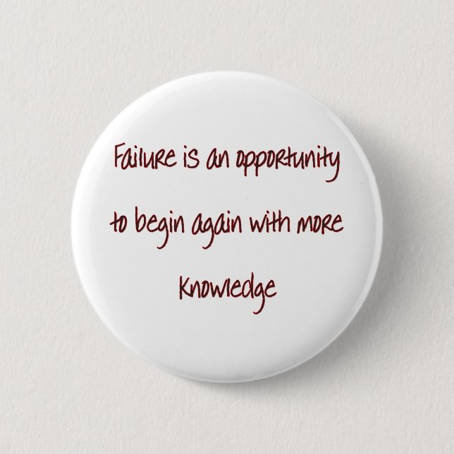 failure 6 cm round badge (Front)