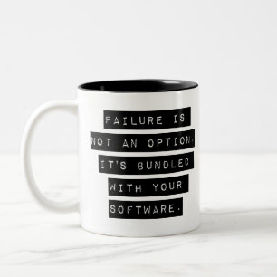 Failure Is Not An Option Two-Tone Coffee Mug