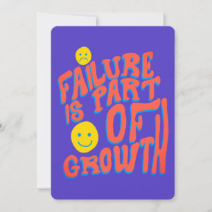 Failure Is Part of Growth – Motivational Card