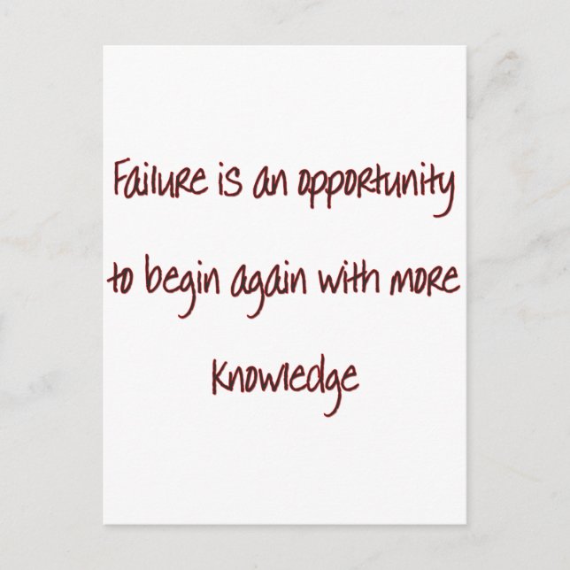failure postcard (Front)