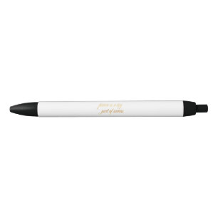 Failure Success Quote Gold Faux Foil Inspirational Black Ink Pen