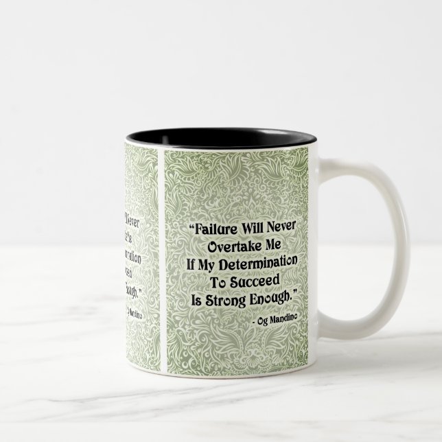 Failure Will Never Overtake - Positive Quote´s Two-Tone Coffee Mug (Right)