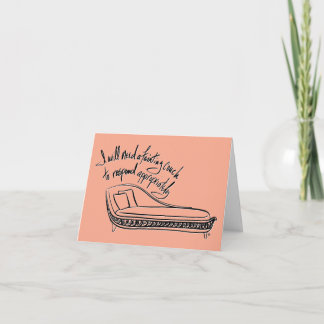 Fainting Couch Note Card