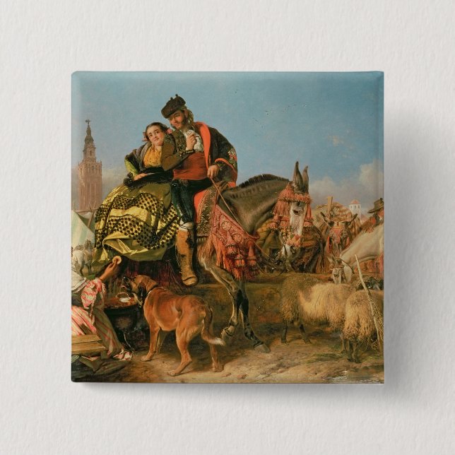 Fair at Seville 15 Cm Square Badge (Front)