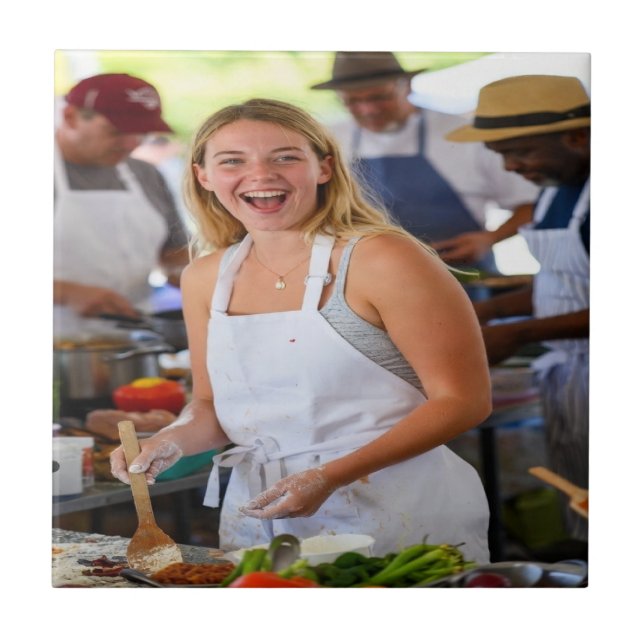 Fair Cook Off Photo Customize Ceramic Tile (Front)