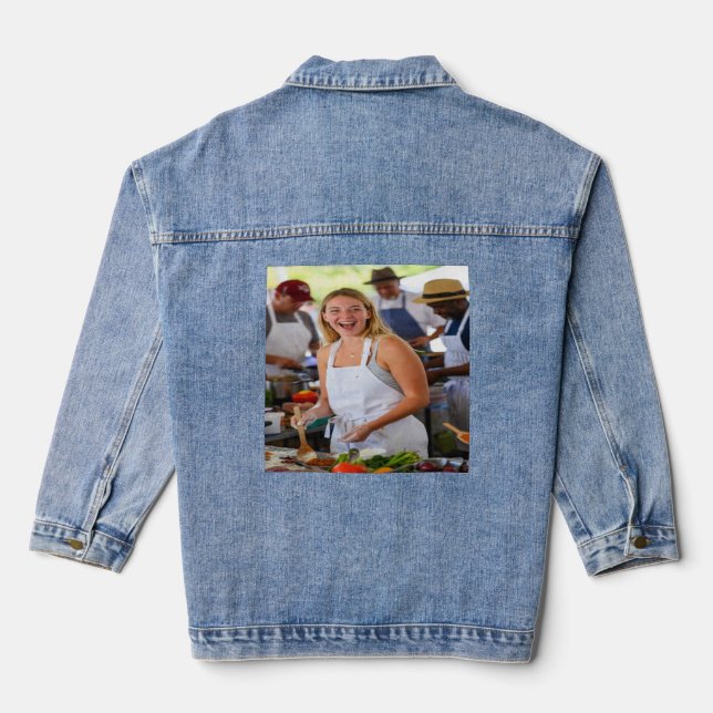 Fair Cook Off Photo Customize Denim Jacket (Back)