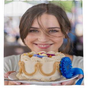 Fair Cooking Contest Photo Customize Shower Curtain