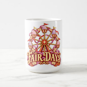 Fair Days Pink Ferris Wheel Carnival Coffee Mug