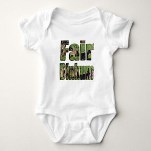 Fair Dinkum Aussie Slang Logo, Baby Bodysuit