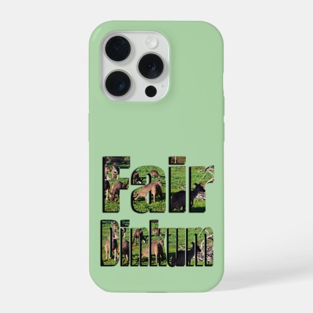 Fair Dinkum Aussie Slang Word With Kangaroos, iPhone Case (Back)