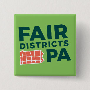 Fair Districts PA 2 " Button