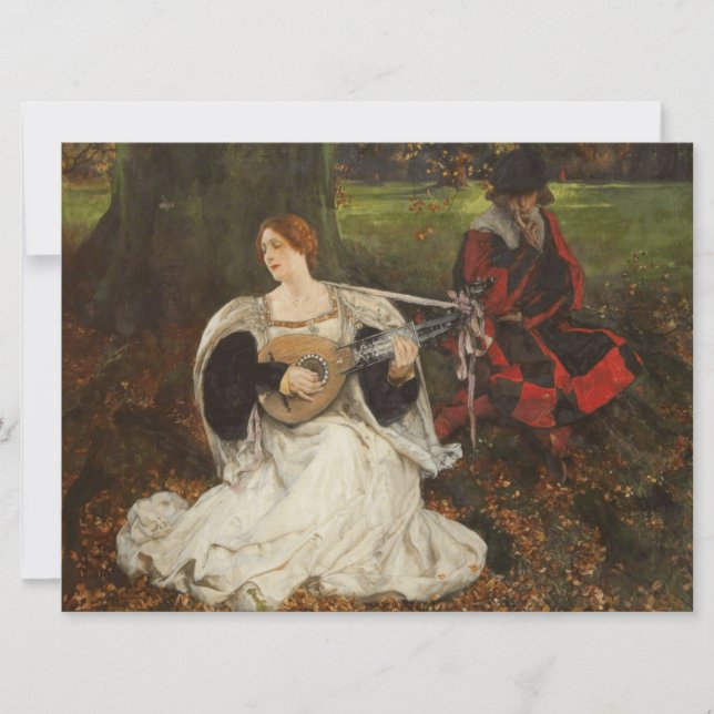 Fair is my Love (by Edwin Austin Abbey) Card (Front)