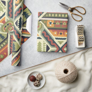 Fair isle Christmas 4 Wrapping Paper
