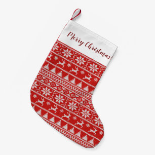 Fair Isle Christmas Small Christmas Stocking
