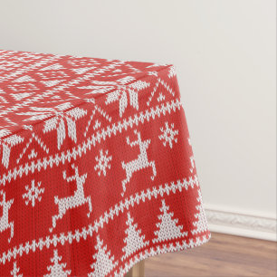 Fair Isle Christmas Tablecloth