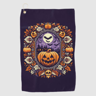 Fair Isle/Colorwork Vintage Halloween/fall Golf Towel