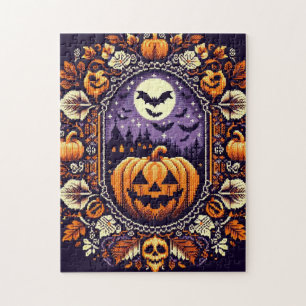 Fair Isle/Colorwork Vintage Halloween/fall Jigsaw Puzzle