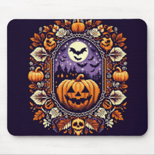Fair Isle/Colorwork Vintage Halloween/fall Mouse Pad