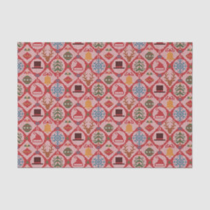 Fair Isle Knitted Ugly Sweater Christmas Pattern Tissue Paper