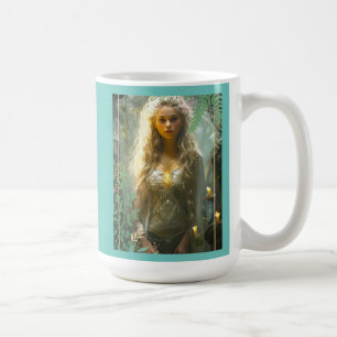 Fair Maiden in the Garden Coffee Mug
