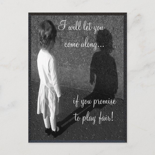 Fair Play  Customisable Postcard (Front)